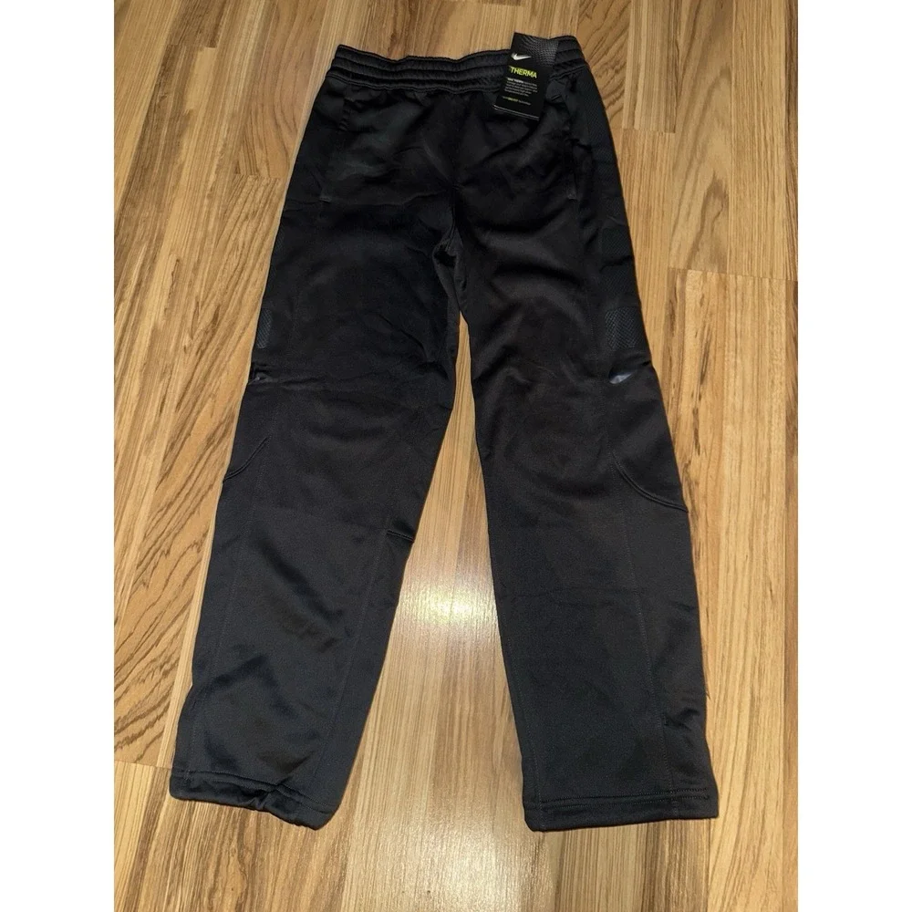 Nike NEW Y2K Therma Elite Stripe Basketball Pants Youth Boys M Dark Gray